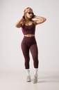 Burgundy leggings