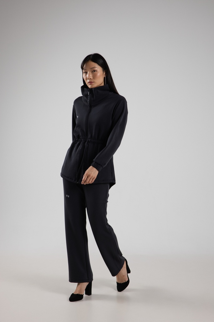 Black Core Lounge Straight Pants