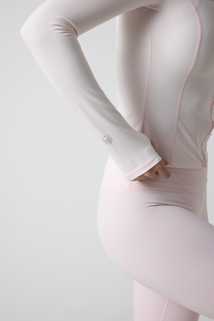 Powder Pink Full Zip Jacket