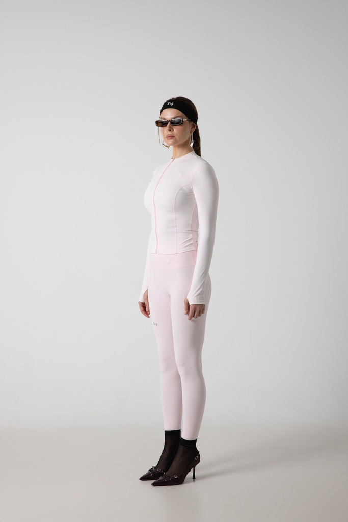 Powder Pink Full Zip Jacket