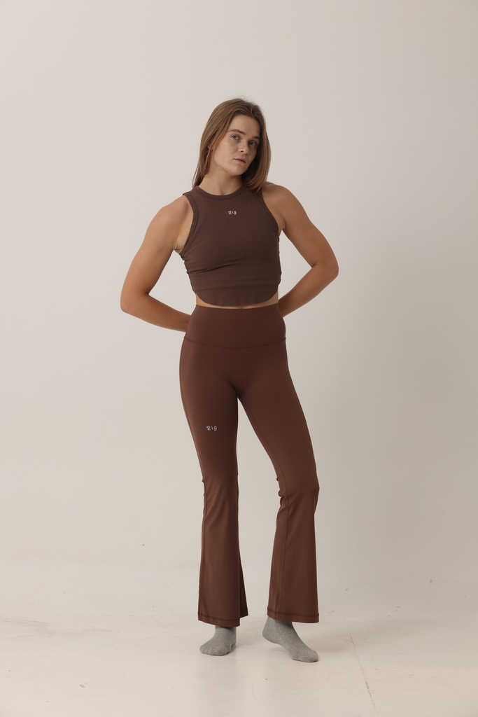 Chocolate Flared  Active Pants