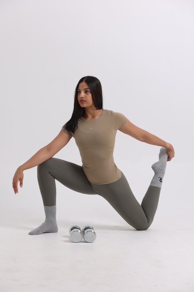 Khaki Slim Fit Top 