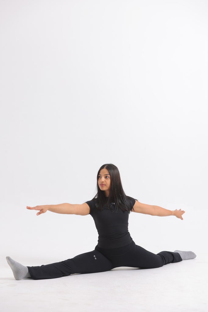 Black Flared  Active Pants