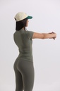 Dusty Matcha Slim Fit Top
