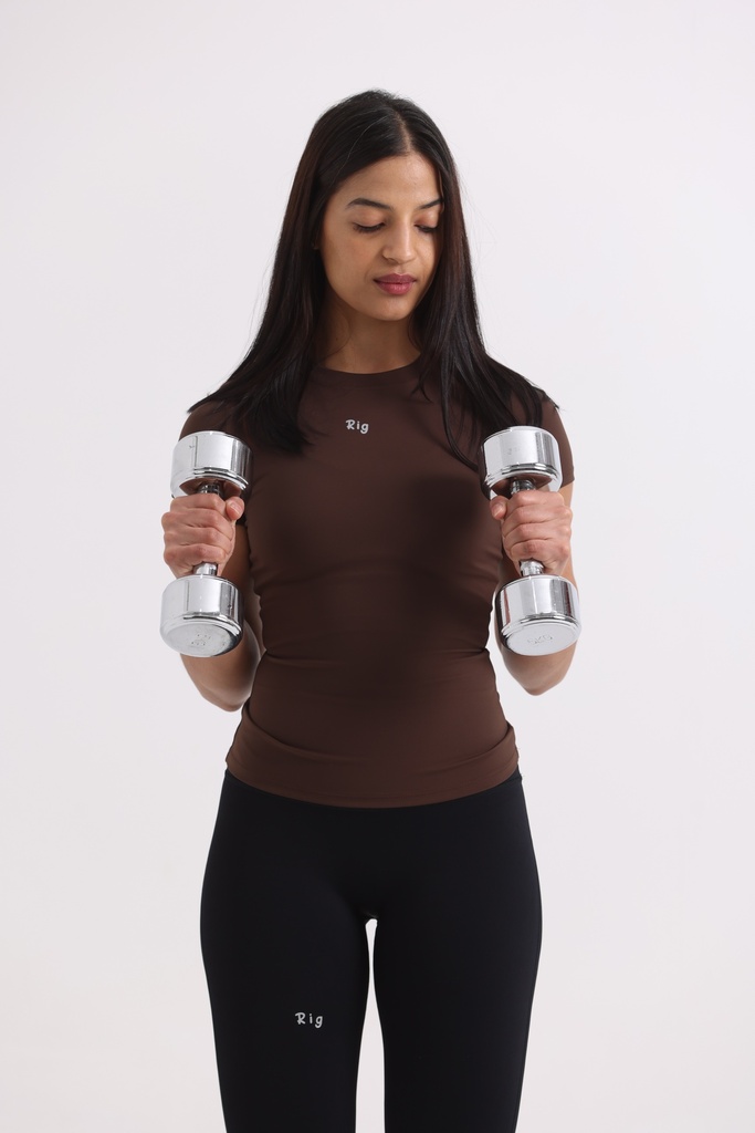 Coffee Slim Fit Top 