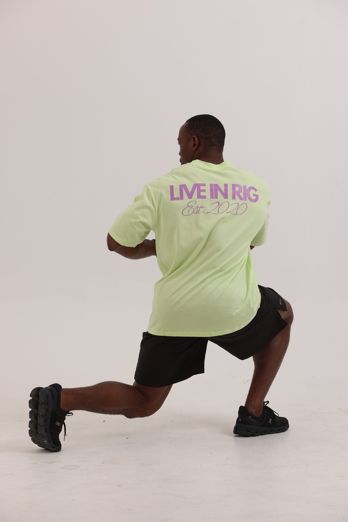 Electric lime Livin’ Rig T-shirt