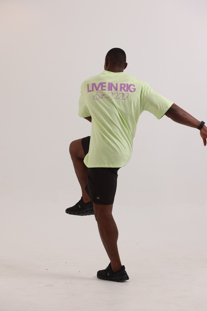 Electric lime Livin’ Rig T-shirt