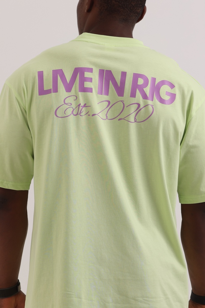 Electric lime Livin’ Rig T-shirt