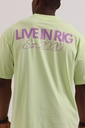 Electric lime Livin’ Rig T-shirt