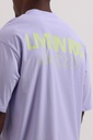Neon lilac Livin’ Rig T-shirt  