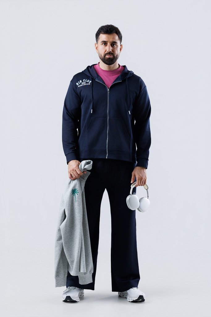 Navy Full Zip Hoodie  