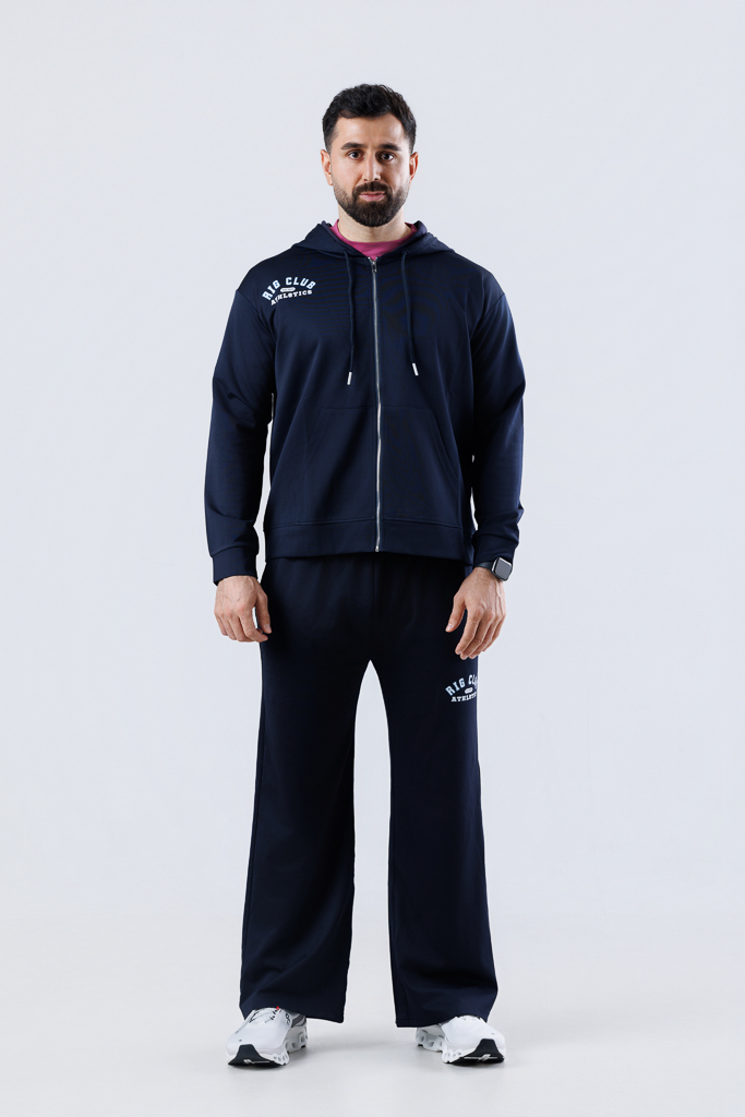 Navy straight Leg Sweats