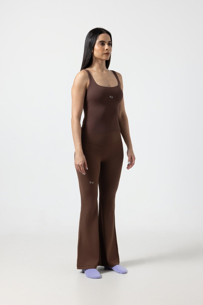 Chocolate Flared  Active Pants