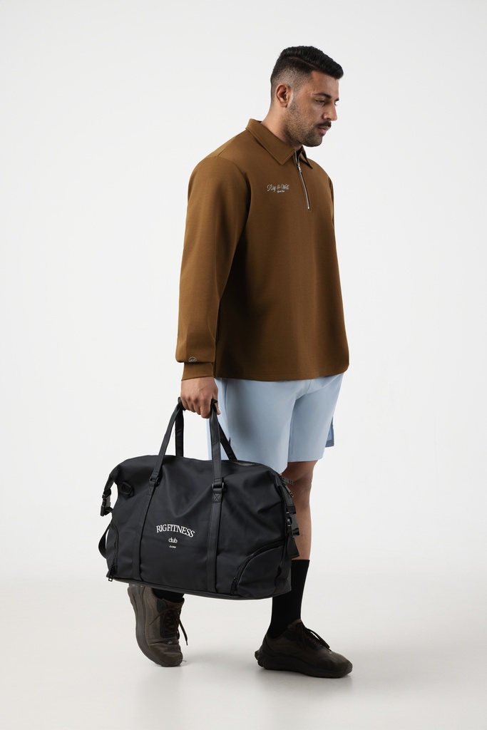 Walnut Half Zip Sweater