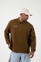 Walnut Half Zip Sweater