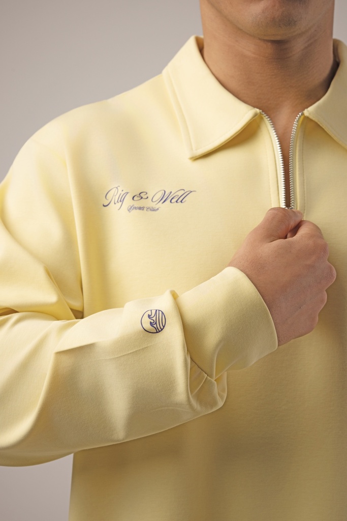 Lemon Half Zip Sweater