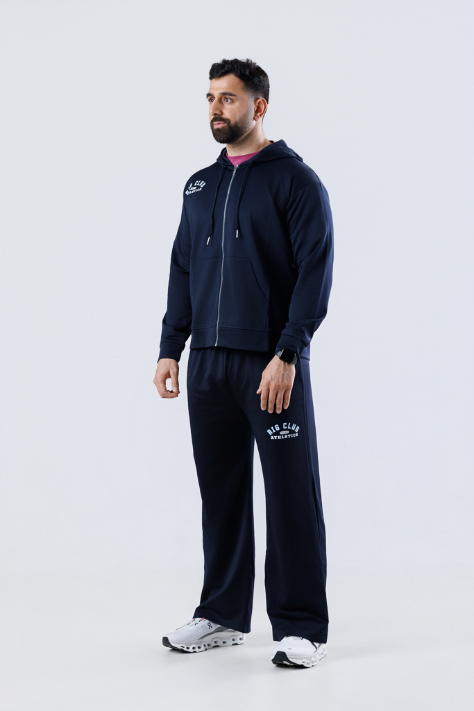 Navy straight Leg Sweats