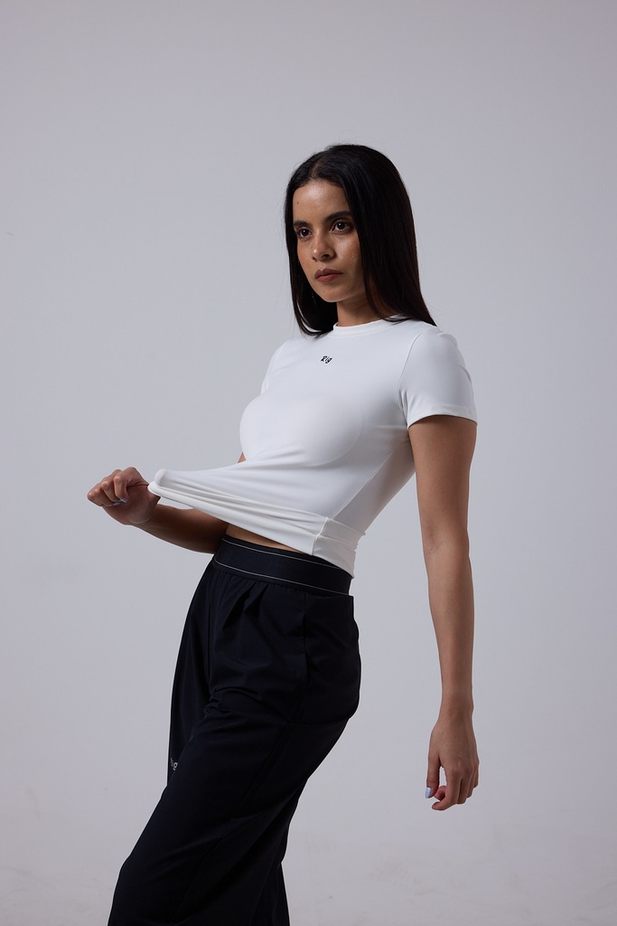 White Slim Fit Top