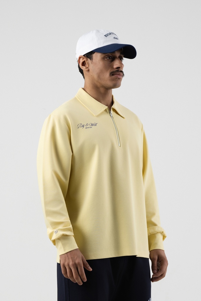 Lemon Half Zip Sweater