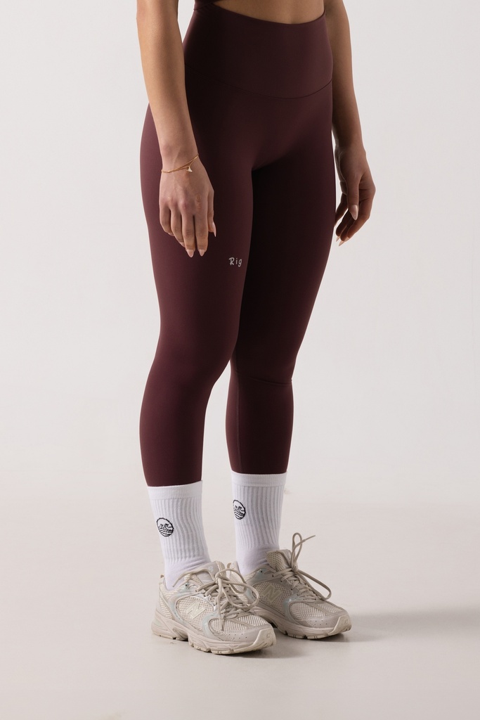 Burgundy leggings