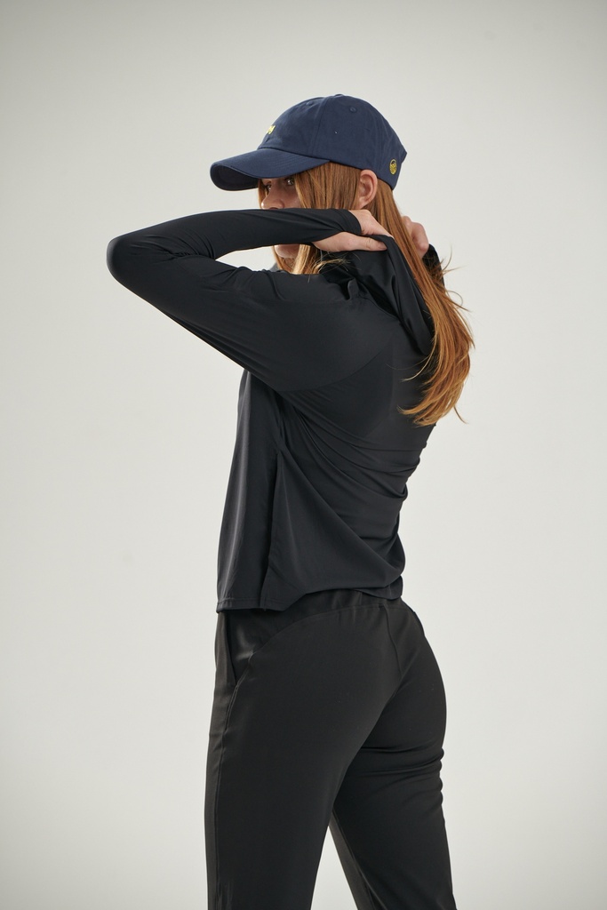 Black Modest Breathable Hoodie