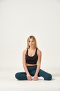 Black Longline Sports Bra