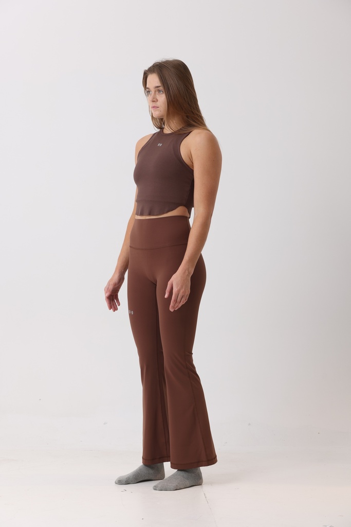 Chocolate Flared  Active Pants