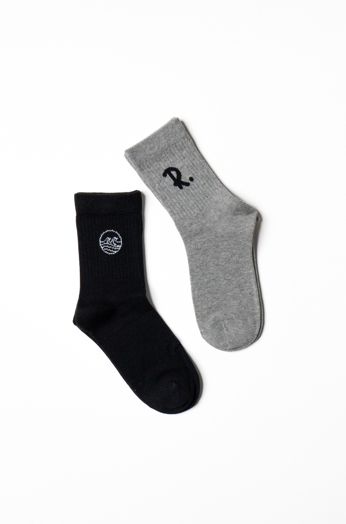 Duo Tone Socks, Set of 2