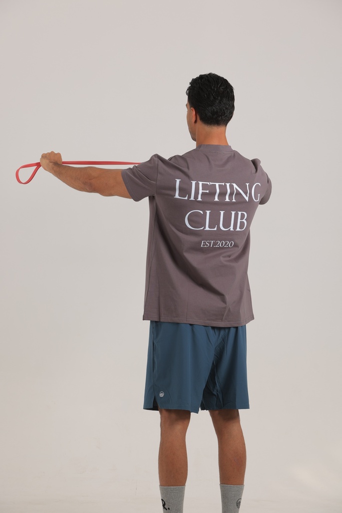 Deep Plum Lifting Club T-shirt
