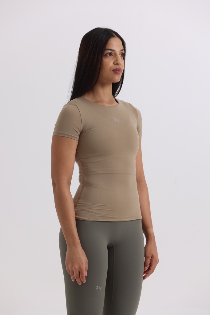Khaki Slim Fit Top 