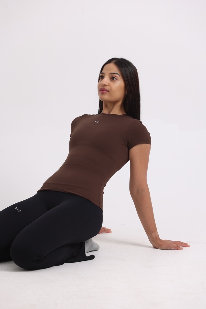 Coffee Slim Fit Top 