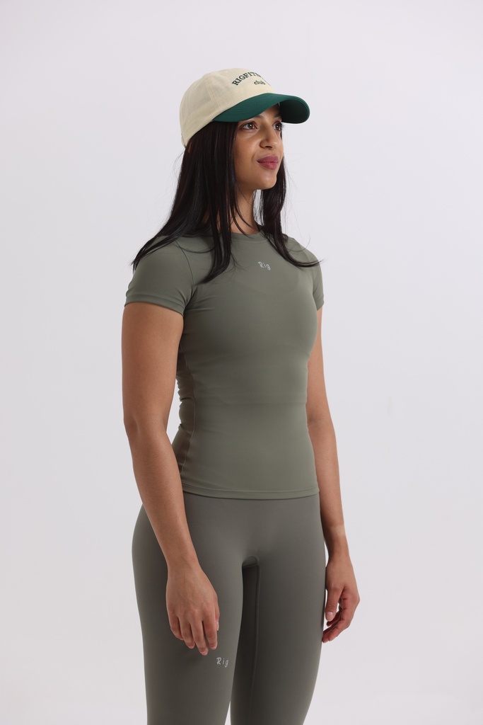 Dusty Matcha Slim Fit Top